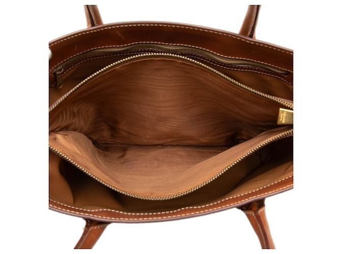 Céline Celine Brown Macadam Coated Canvas Tote - view 4