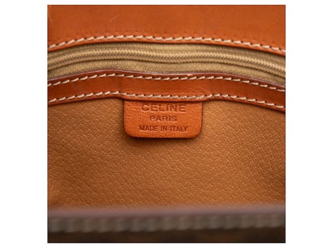 Céline Celine Brown Macadam Coated Canvas Tote - view 5