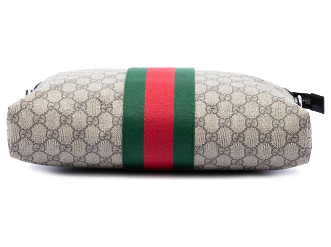 Gucci Beige GG Supreme Web Crossbody - vista 3