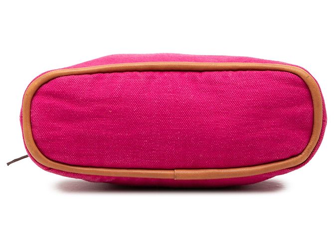 Pochette Hermès Bolide Mini Canvas Rose - vue 3