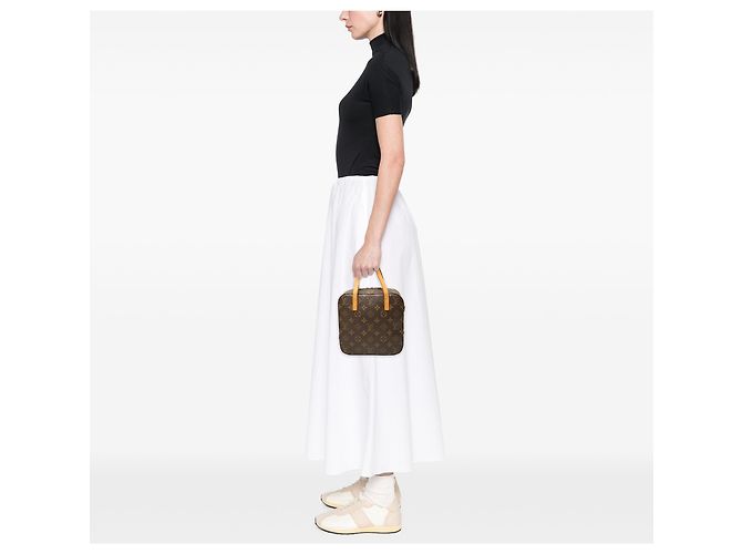 Louis Vuitton Brown Monogram Spontini Marrone - vista 6