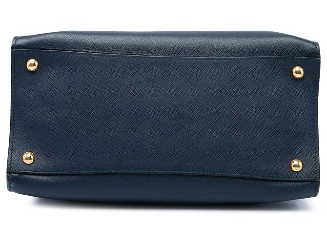 Saco Tote Prada Blue Saffiano Soft Triple Pocket Azul Azul marinho - vista 3