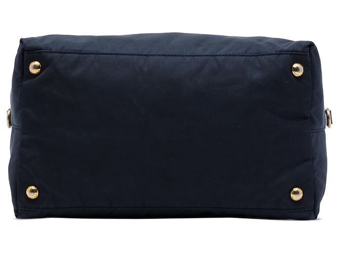 Borsa Prada in Tessuto con rifiniture in Saffiano blu Blu navy - vista 3