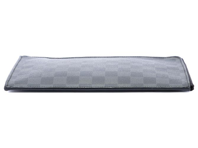 Louis Vuitton Black Damier Graphite Pochette Jour PM Nero - vista 3