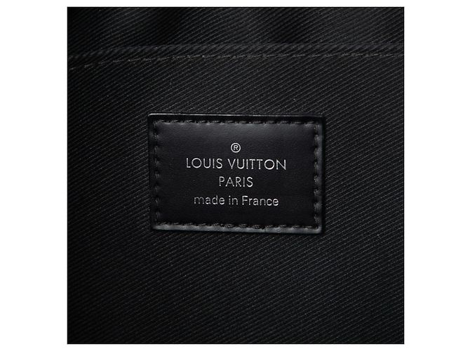 Louis Vuitton Black Damier Graphite Pochette Jour PM Nero - vista 5