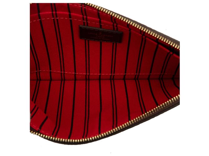 Pouch Louis Vuitton Brown Damier Ebene Neverfull MM Marrone - vista 4