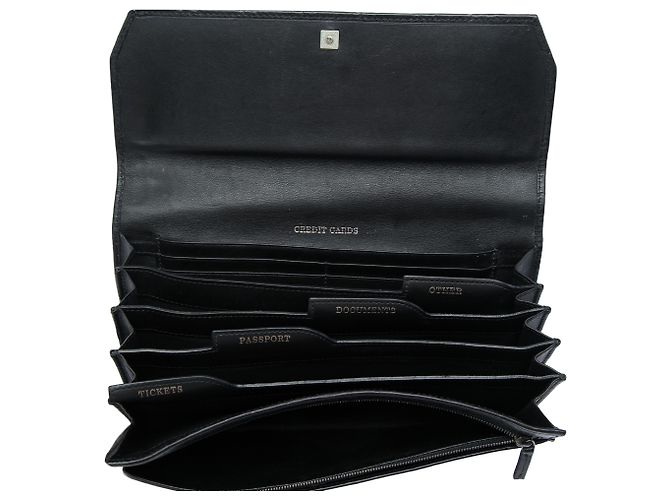 Clutch Gucci Black Guccissima Nero - vista 4