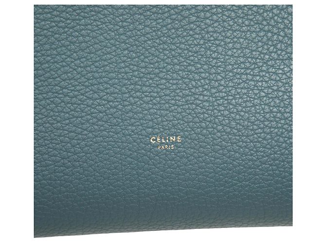 Céline Celine Blue Small Grained Calfskin Tie Knot Tote Blau - Ansicht 5