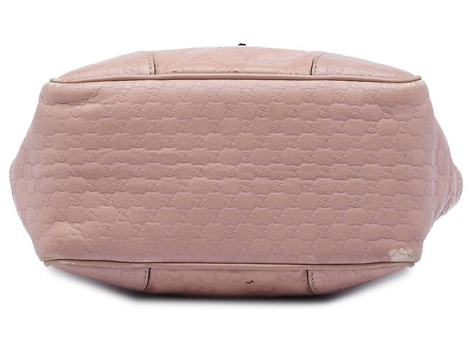 Borsa Satchel Gucci Bree Small Guccissima Rosa - vista 3