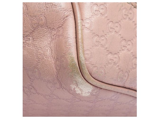 Borsa Satchel Gucci Bree Small Guccissima Rosa - vista 5
