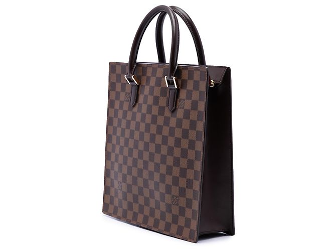 Louis Vuitton Brown Damier Ebene Venice Sac Plat Marrone - vista 2
