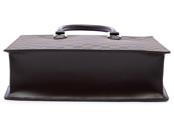 Louis Vuitton Brown Damier Ebene Venice Sac Plat Marrone - vista 3
