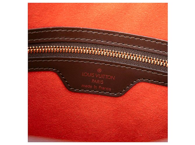 Louis Vuitton Brown Damier Ebene Venice Sac Plat Marrone - vista 5