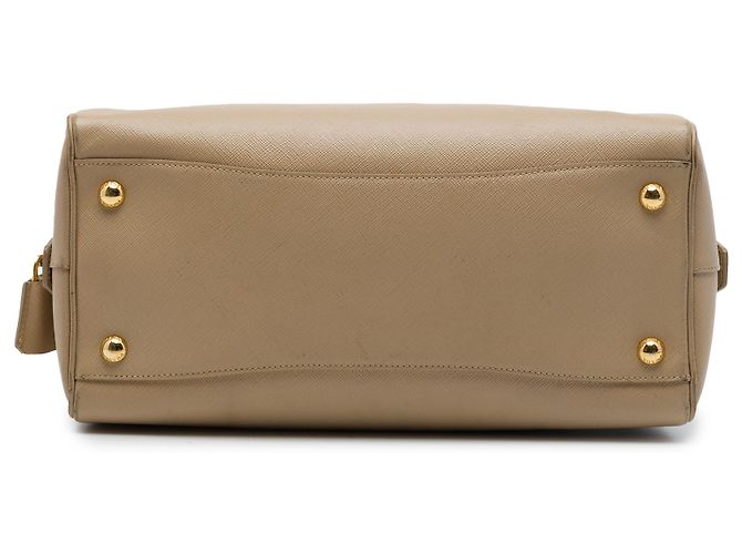 Borsa Bowler Convertibile Prada Beige Saffiano Lux - vista 3