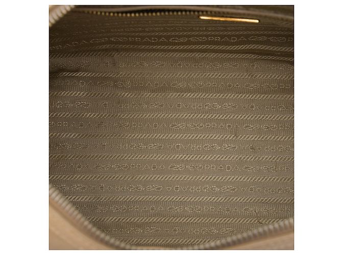 Borsa Bowler Convertibile Prada Beige Saffiano Lux - vista 4