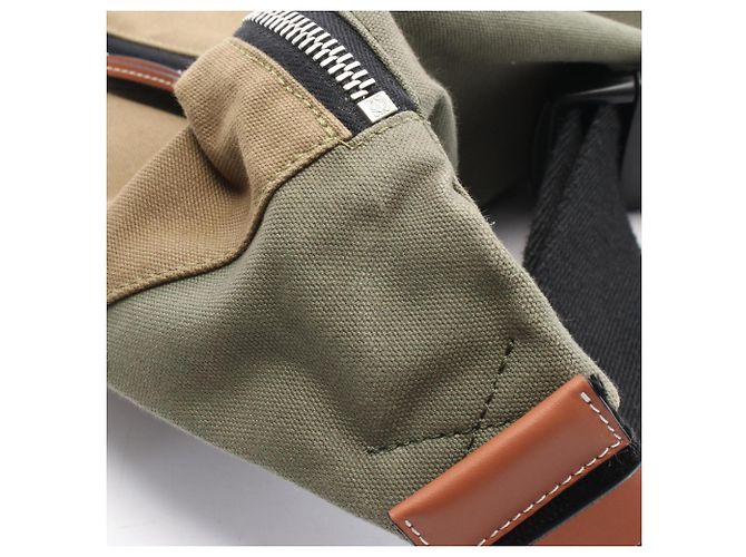 Zaino Loewe Anagram Bum Bag XL Marrone Cachi - vista 5