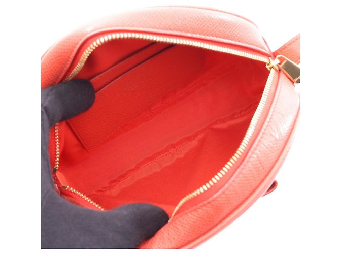 Borsa a tracolla Salvatore Ferragamo Vara Ribbon Rosso - vista 3