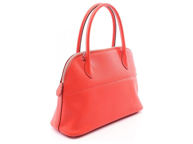 Hermès Hermes Bolide 27 Handbag in Rouge Tomato Red - view 2