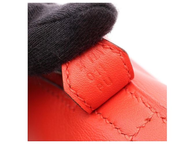 Hermès Hermes Bolide 27 Handbag in Rouge Tomato Red - view 5
