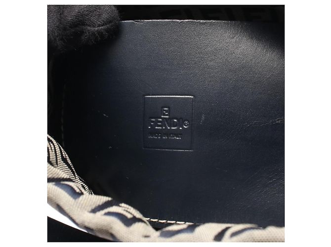 Borsa a tracolla Fendi Zucchino Marrone Blu navy - vista 4