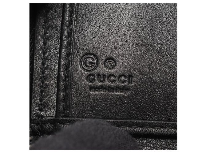 Portafoglio lungo rotondo Gucci Microguccissima Nero - vista 4