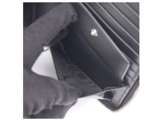 Portafoglio lungo rotondo Gucci Microguccissima Nero - vista 6
