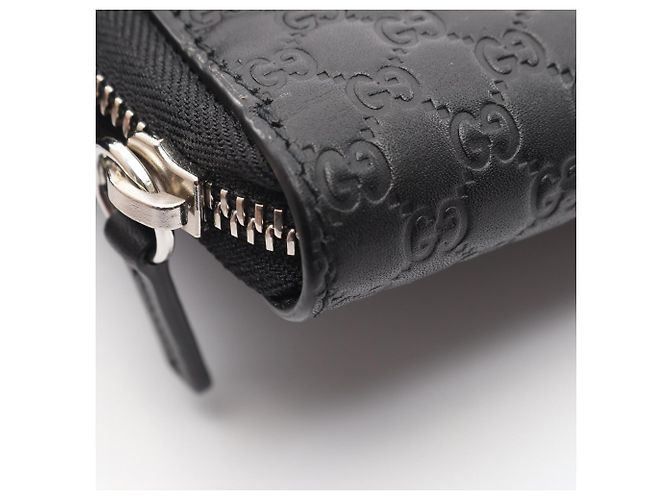 Portafoglio lungo rotondo Gucci Microguccissima Nero - vista 9