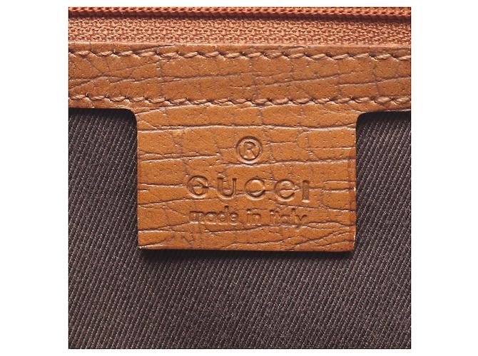 Gucci Bamboo GG Canvas Tote Bag Braun Beige - Ansicht 4
