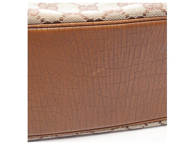 Gucci Bamboo GG Canvas Tote Bag Braun Beige - Ansicht 6