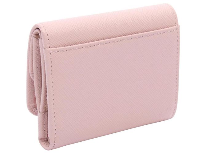 Portafoglio tri-fold Prada Saffiano Bocche Rosa - vista 2