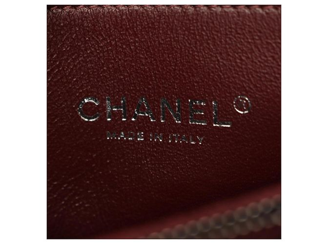 Borsa 2-Way Chanel Matelassé Coco Handle Bordò Blu navy - vista 4