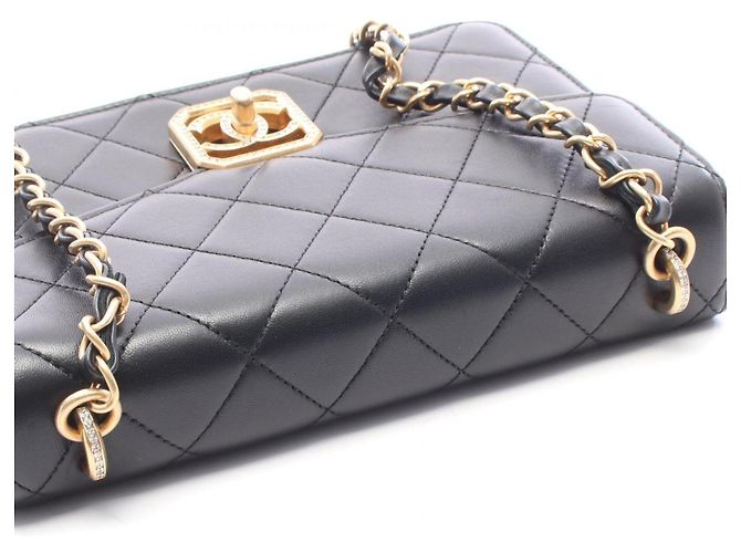 Chanel Matelassé Schultertasche Schwarz - Ansicht 10