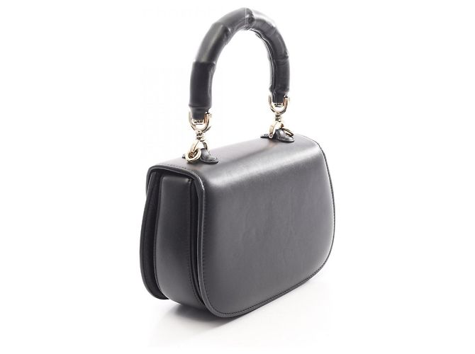 mala de mão 2-Way Small Gucci Bamboo 1947 Preto - vista 2