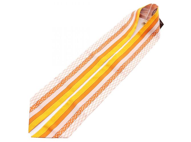 Hermès Foulard di seta Hermes Twilly GRAND THEATRE NOUVEAU Rosa Multicolore - vista 3