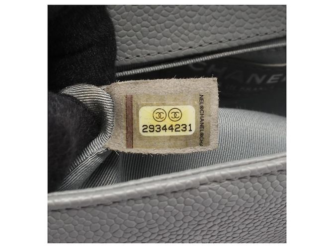 Bolsa de ombro Chanel Boy Small em cinza Marrom - vista 5