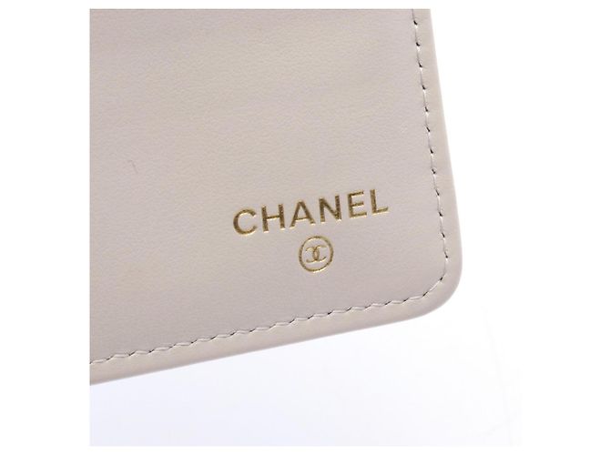 Chanel Matelassé Gray Bi-fold Long Wallet Brown - view 5