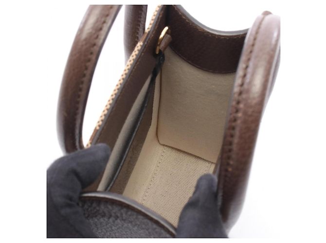 Borsa Tote 2-Way Gucci Jumbo GG Marrone Beige - vista 3