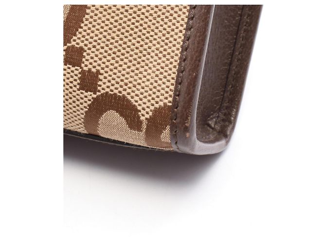Borsa Tote 2-Way Gucci Jumbo GG Marrone Beige - vista 6