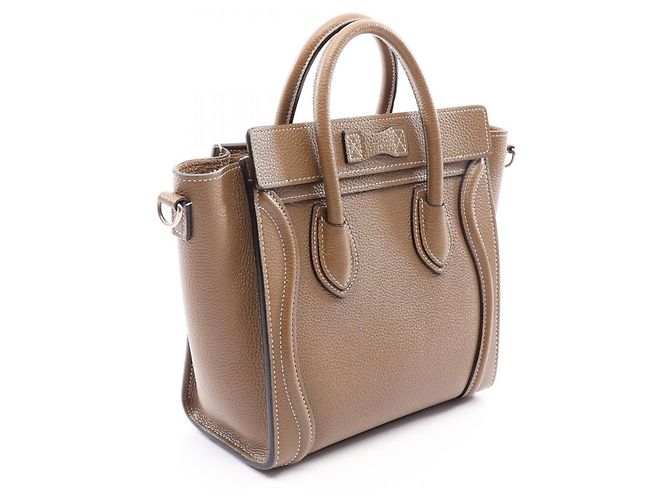 Céline Celine Luggage Nano Shopper 2-Way Handtasche Braun - Ansicht 2