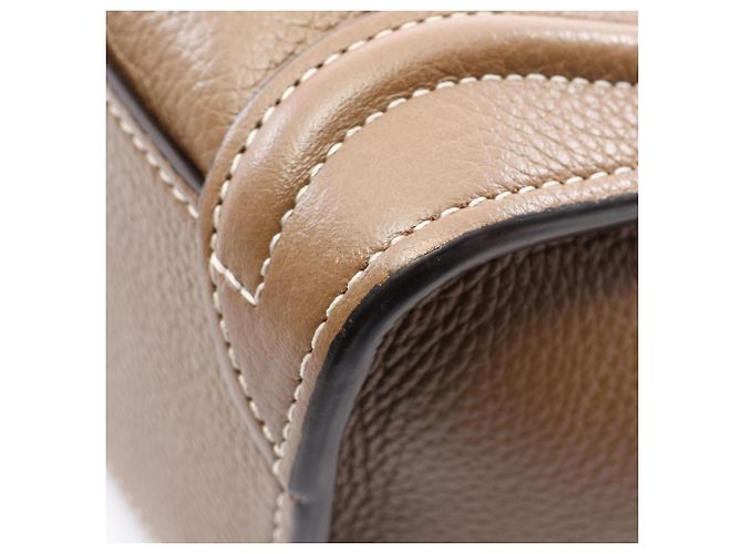 Céline Celine Luggage Nano Shopper 2-Way Handtasche Braun - Ansicht 6