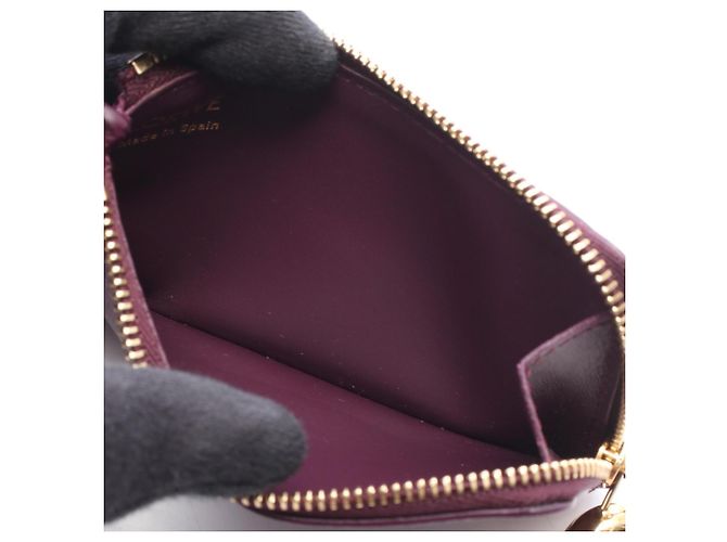 Loewe Purple Leather Card Case - view 3