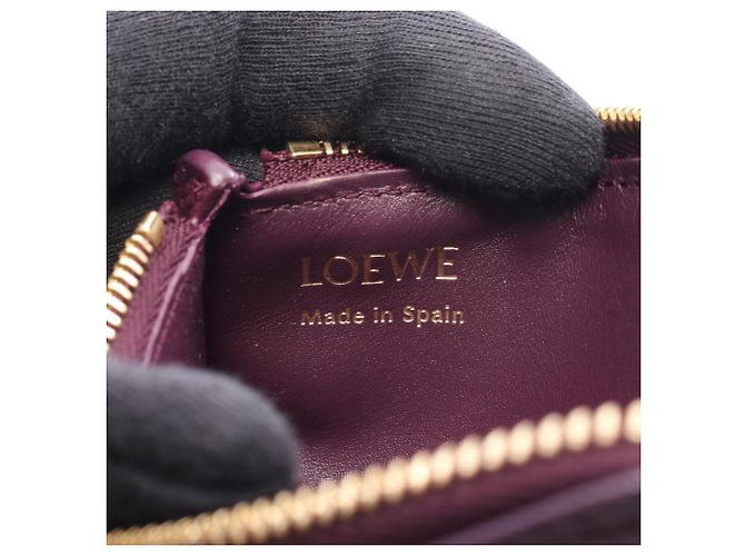 Loewe Purple Leather Card Case - view 4