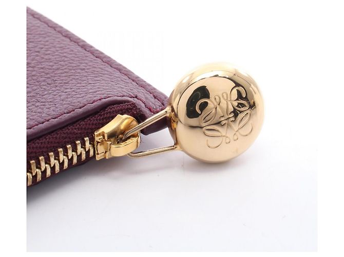 Loewe Purple Leather Card Case - view 6