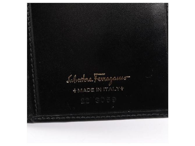 Cartera larga bi-fold Salvatore Ferragamo Vara Negro - vista 4