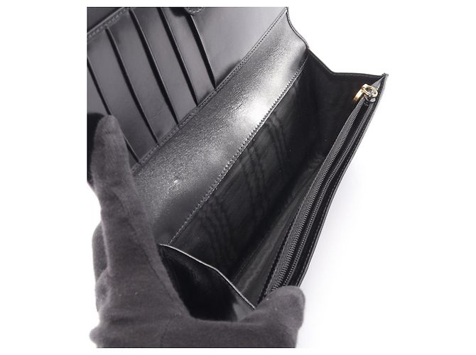 Cartera larga bi-fold Salvatore Ferragamo Vara Negro - vista 5