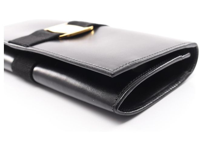Cartera larga bi-fold Salvatore Ferragamo Vara Negro - vista 9