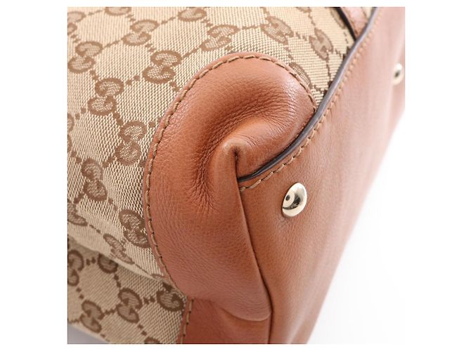 Saco Tote Gucci Marrakech GG Canvas Marrom Bege - vista 5
