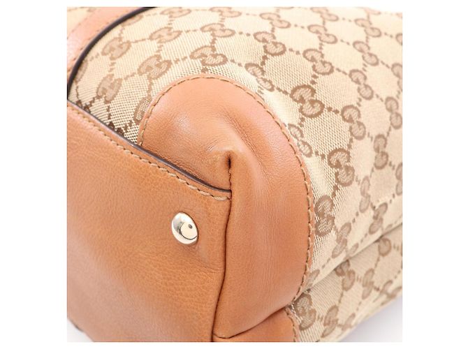 Saco Tote Gucci Marrakech GG Canvas Marrom Bege - vista 6