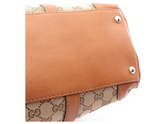 Saco Tote Gucci Marrakech GG Canvas Marrom Bege - vista 7