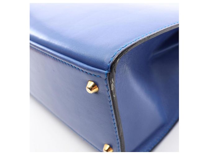 Céline Sac à main Celine en cuir bleu - vue 11